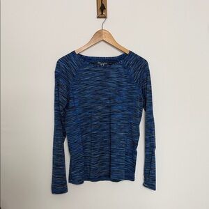 Champion Women's Long Sleeve Top in Blue Stripes